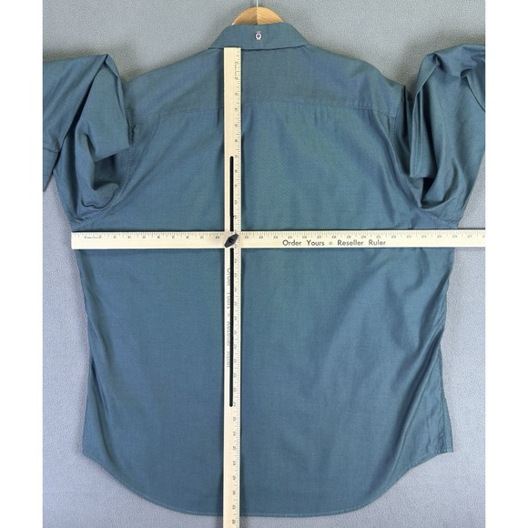 Robert Graham Shirt Mens 2XL Green Flip Cuff Office Smart Casual Eclectic Luxury - Picture 6 of 8